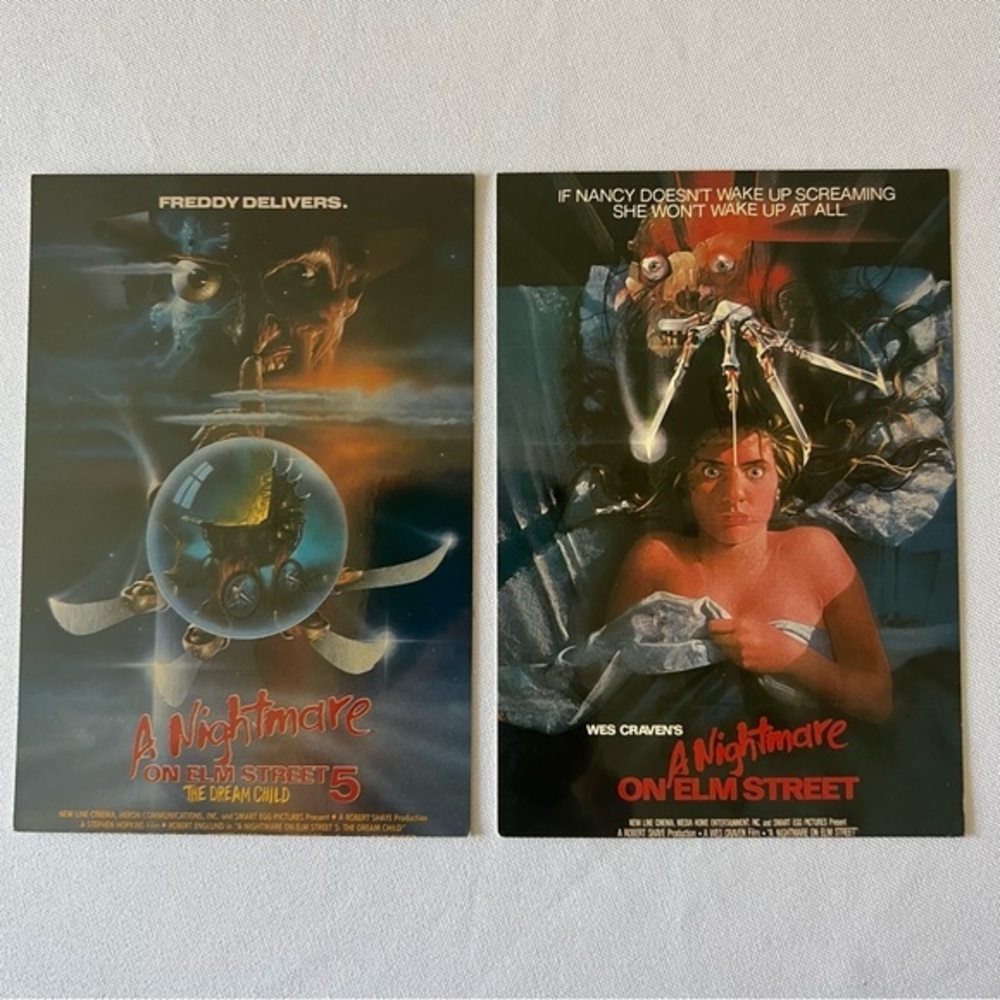 Vintage Nightmare On Elm Street Post Card Photo 4x6 Unused Lot Of 2. - Picture 3 of 4